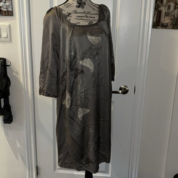 part two Dresses & Skirts - Truly by Part Two Butterfly Silk Blend Dress with Slip